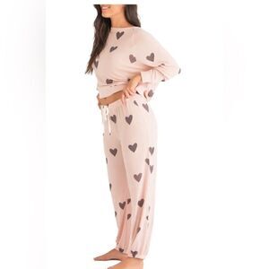 Medium(m) honeydew intimates animal print pajama lounge set crewneck joggers